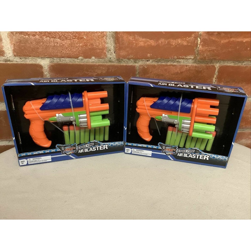 Air Force Quick Fire Air Blaster Toy Soft Dart Gun *Lot Of 2*